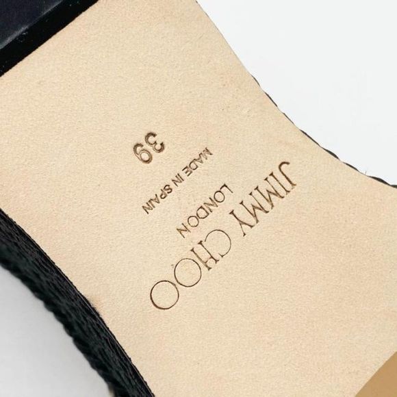 Jimmy Choo Black Ariela Snake Printed Platform - Picture 11 of 12